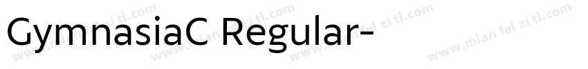 GymnasiaC Regular字体转换